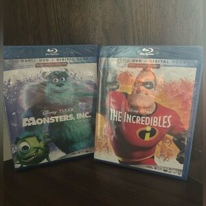 Disney Pixar Blu-ray Set Multi Screen edition: Monsters, Inc. & The Incredibles